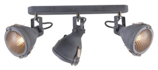Kinkiet / plafon CRODO 3 szary retro rustykalny - Candellux Lighting