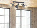 Kinkiet / plafon CRODO 3 szary retro rustykalny - Candellux Lighting