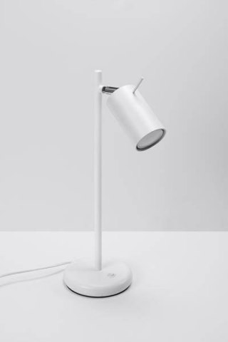 Lampa biurkowa RING biała nowoczesna - Sollux Lighting