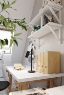 Lampa biurkowa RING czarna nowoczesna - Sollux Lighting