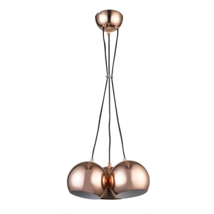 Lampa wisząca RAME 3 miedziana potrójna loft - Light Prestige