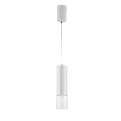 Lampa wisząca MANACOR 1 biały szklany zwis - Light Prestige