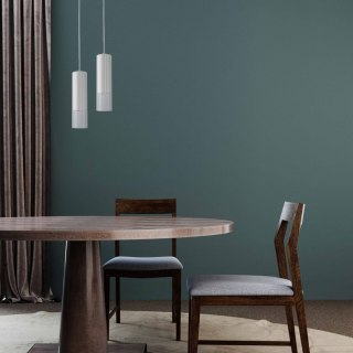 Lampa wisząca MANACOR 1 biały szklany zwis - Light Prestige