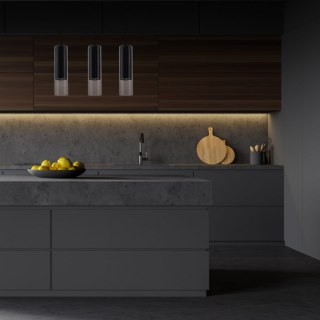 Lampa wisząca MANACOR 3 czarny potrójny zwis - Light Prestige