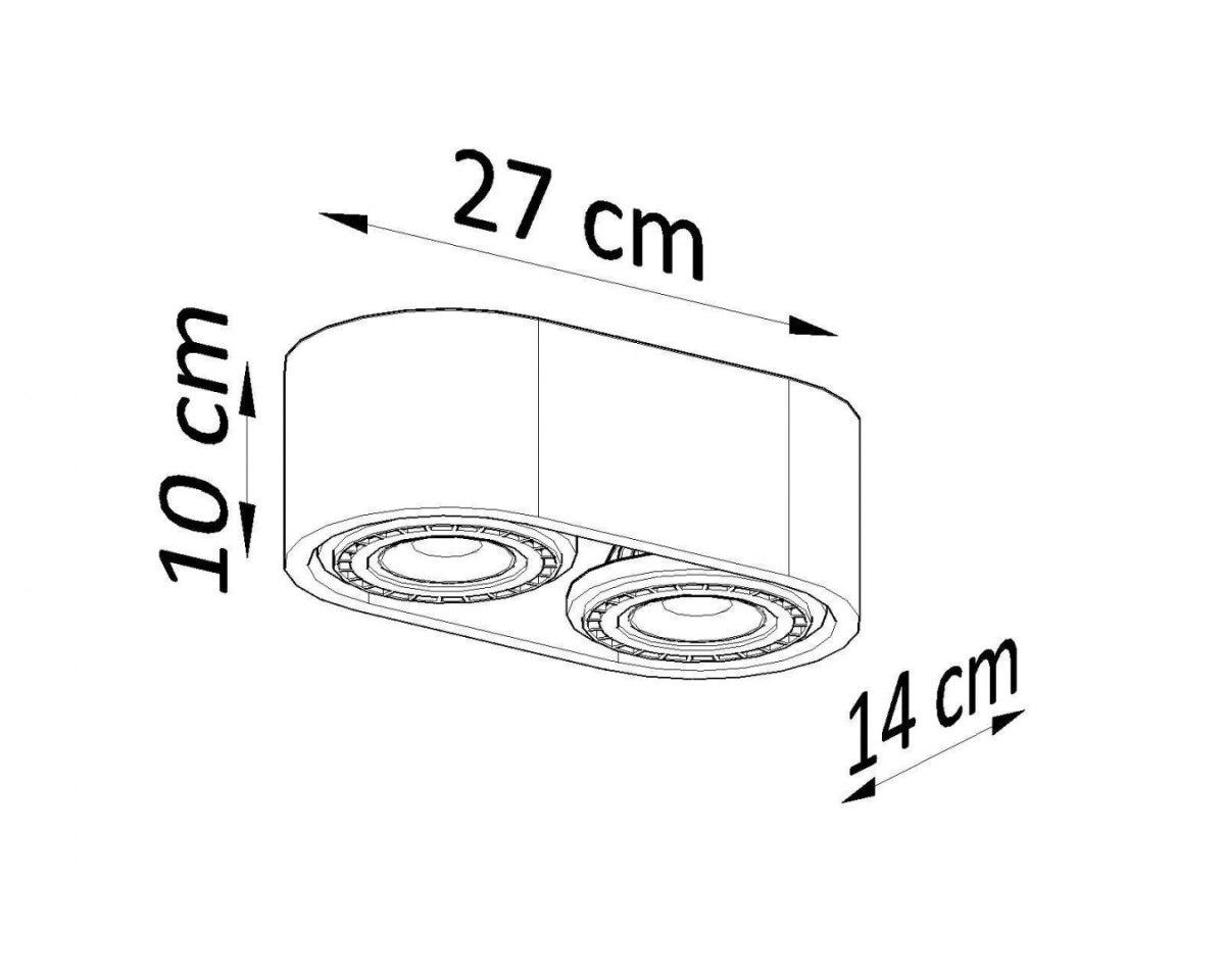 Plafon BASIC 2 naturalne drewno - Sollux Lighting Plafon BASIC 2 naturalne drewno - Sollux Lighting