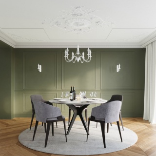 Żyrandol MINERWA 7 biały klasyczny - Sollux Lighting