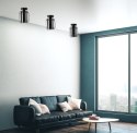 Plafon JONERA czarny / dymiony klosz w stylu loft - Candellux Lighting