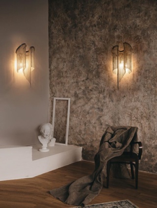 Kinkiet ATLANTA WALL dekoracyjne łańcuszki - King Home