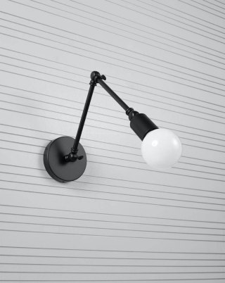 Kinkiet STARK czarny regulowany industrialny / loft - Sollux Lighting