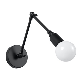 Kinkiet STARK czarny regulowany industrialny / loft - Sollux Lighting