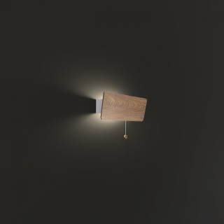 Kinkiet drewniany OSLO LED 30 dąb z włącznikiem - Nowodvorski Lighting