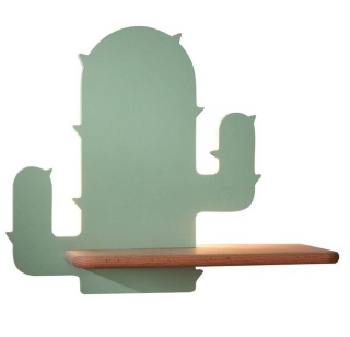 Kinkiet lampka LED z półką CACTUS zielony kaktus - Candellux Lighting