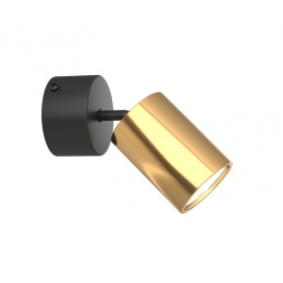 Lampa natynkowa KIKA MOBILE NERO / GOLD czarno złota regulowana - Orlicki Design