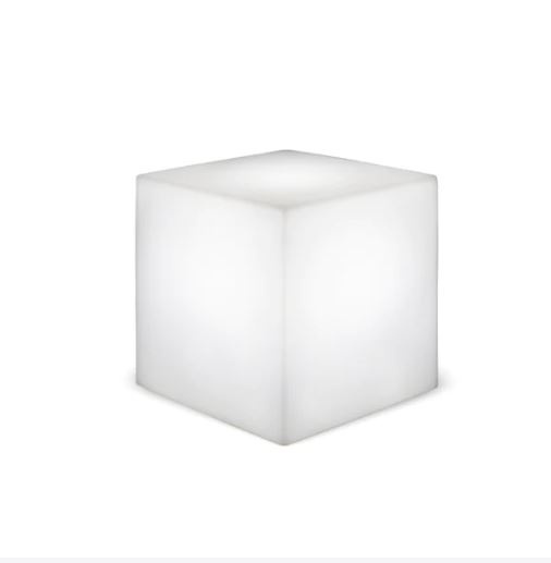 Lampa ogrodowa CUBY 20 biała kostka sześcian z kablem - New Garden Lampa ogrodowa CUBY 20 biała kostka sześcian z kablem - New Garden