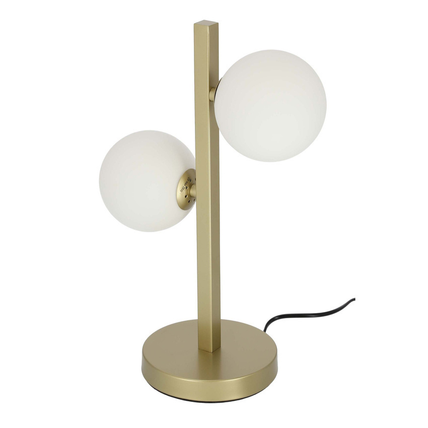 Lampa stołowa nocna KAMA mosiądz kuliste klosze - Candellux Lighting Lampa stołowa nocna KAMA mosiądz kuliste klosze - Candellux Lighting