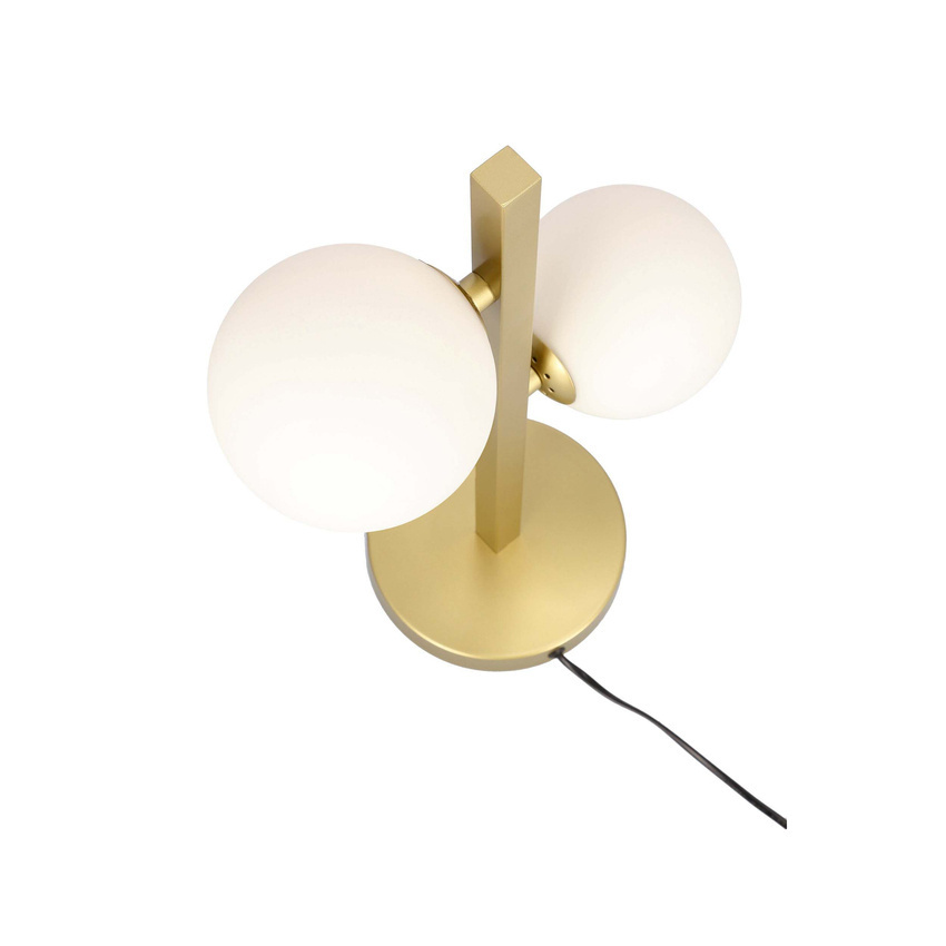 Lampa stołowa nocna KAMA mosiądz kuliste klosze - Candellux Lighting Lampa stołowa nocna KAMA mosiądz kuliste klosze - Candellux Lighting