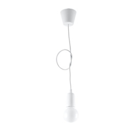 Lampa wisząca DIEGO 1 biała - Sollux Lighting