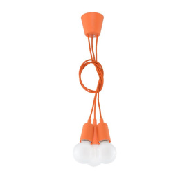 Lampa wisząca DIEGO 3 pomarańczowa - Sollux Lighting