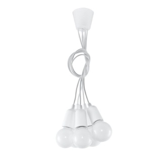 Lampa wisząca DIEGO 5 biała - Sollux Lighting