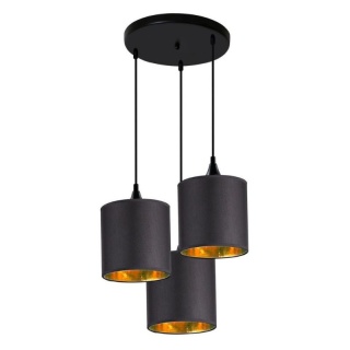 Lampa wisząca LONG 3 czarno-miedziana kaskada zwis - Candellux Lighting