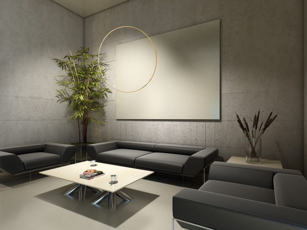 Lampa wisząca MIRROR duża złota LED obręcz wokół lustra IP44 do łazienki - Light Prestige Lampa wisząca MIRROR duża złota LED obręcz wokół lustra IP44 do łazienki - Light Prestige
