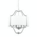 Lampa wisząca NUNTUCET biały / chrom w stylu hampton - Nowodvorski Lighting