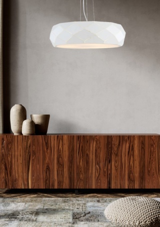 Lampa wisząca REUS biała elegancka - Light Prestige