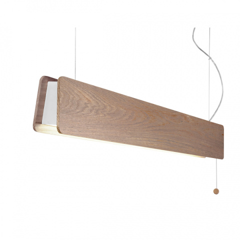 Lampa wisząca drewniana OSLO LED 90 dąb podłużna listwa - Nowodvorski Lighting
