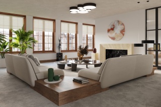 Plafon ARENA 35 czarny okrągły - Sollux Lighting