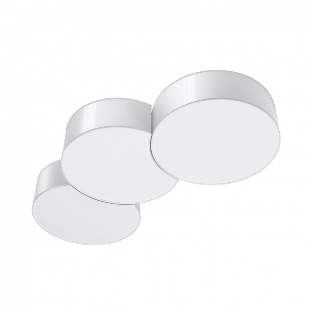 Plafon CIRCLE 3A biały nowoczesny potrójny - Sollux Lighting