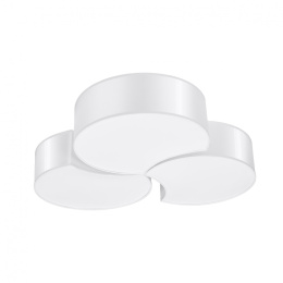 Plafon CIRCLE 3B biały nowoczesny potrójny - Sollux Lighting