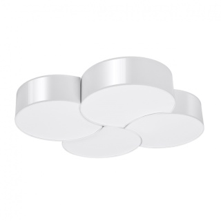 Plafon CIRCLE 4 biały nowoczesny poczwórny okrągły - Sollux Lighting