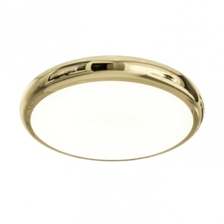 Plafon PIATTO GOLD 80 duży okrągły złoty LED 3000K - Orlicki Design