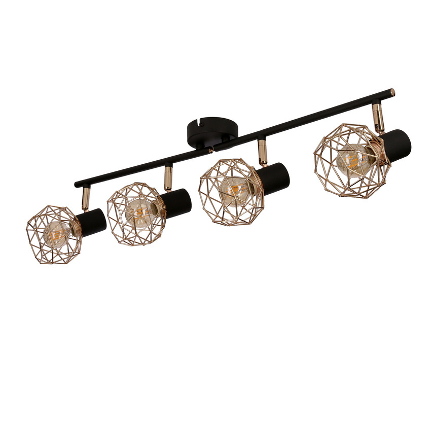 Plafon lampa sufitowa czarno-złota ACROBAT 4 - Candellux Lighting