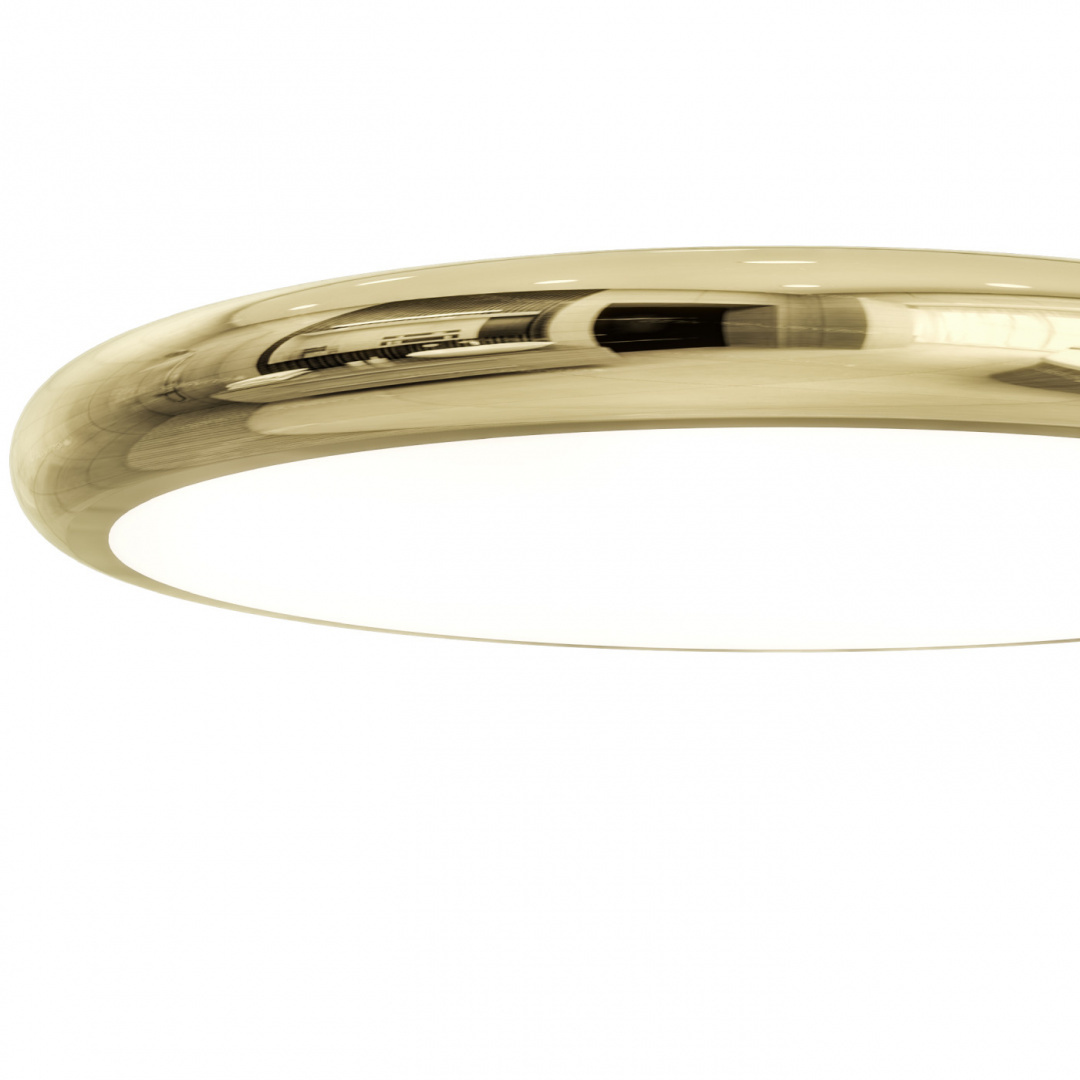 Plafon PIATTO GOLD 60 okrągły złoty LED 3000K - Orlicki Design Plafon PIATTO GOLD 60 okrągły złoty LED 3000K - Orlicki Design