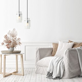 Lampa wisząca SAVONA 1 szklany klosz - Light Prestige