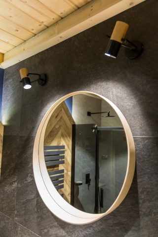 Kinkiet regulowany BOVINO metal/ bambus styl skandynawski - Light Prestige