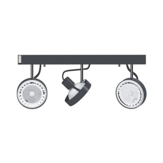 Industrialna lampa sufitowa CROSS 3 grafitowa reflektory na listwie - Nowodvorski Lighting