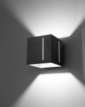 Kinkiet PIXAR czarny nowoczesny sześcian - Sollux Lighting