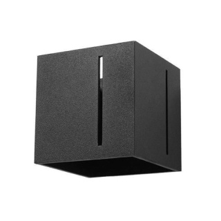 Kinkiet PIXAR czarny nowoczesny sześcian - Sollux Lighting