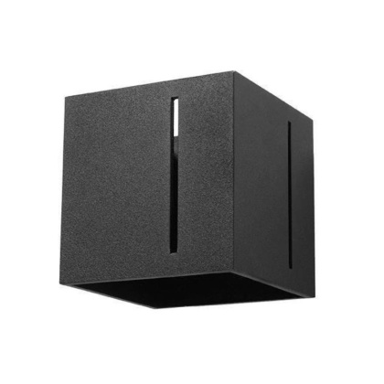 Kinkiet PIXAR czarny nowoczesny sześcian - Sollux Lighting
