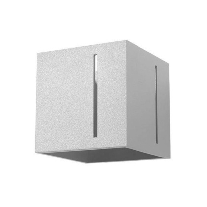 Kinkiet PIXAR szary nowoczesny sześcian - Sollux Lighting