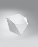 Kinkiet stalowy SOLIDO biały geometryczny - Sollux Lighting