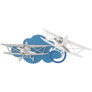 Kinkiet dziecięcy PLANE II niebieski samoloty - Nowodvorski Lighting