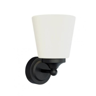 Kinkiet łazienkowy BALI czarny / białe szkło - Nowodvorski Lighting