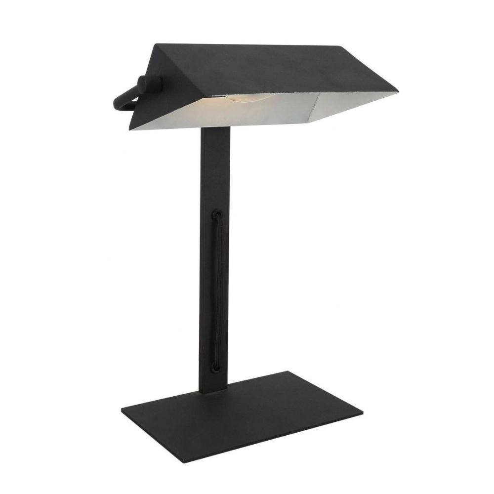 Lampa biurkowa BANKIER czarna gabinetowa elegancka - Candellux Lighting