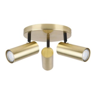 Plafon sufitowy COLLY 3 mosiądz talerz regulowany spot - Candellux Lighting