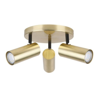 Plafon sufitowy COLLY 3 mosiądz talerz regulowany spot - Candellux Lighting