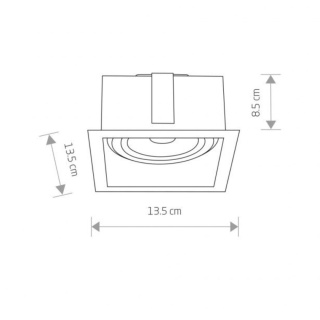Lampa punktowa podtynkowa MOD I biała - Nowodvorski Lighting