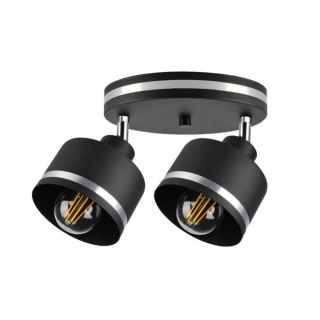 Lampa sufitowa WAMA 2 talerz czarny / chrom regulowana - Candellux Lighting